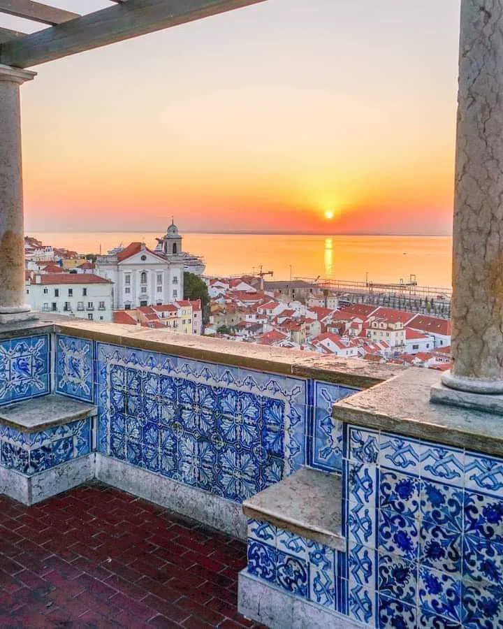 Miradouro de Santa Luzia (Jardim Júlio de Castilho), Lisbonne